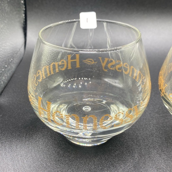 Vintage Hennessy Cognac Snifter Glasses with bubble base Set of 3 - Picture 2 of 13